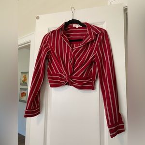 Small, maroon blouse